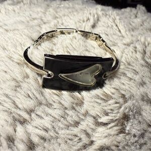 Elegant Silver Heart Bracelet